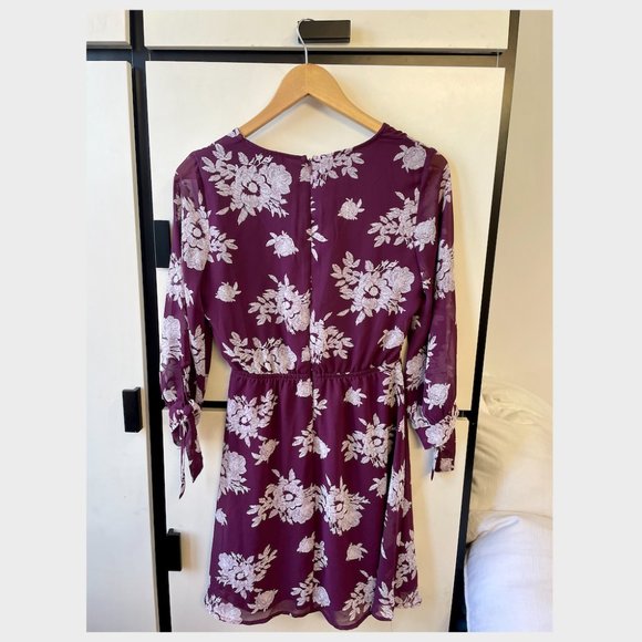 Unbelievable Beauty Purple Floral Dress - Picture 6 of 9